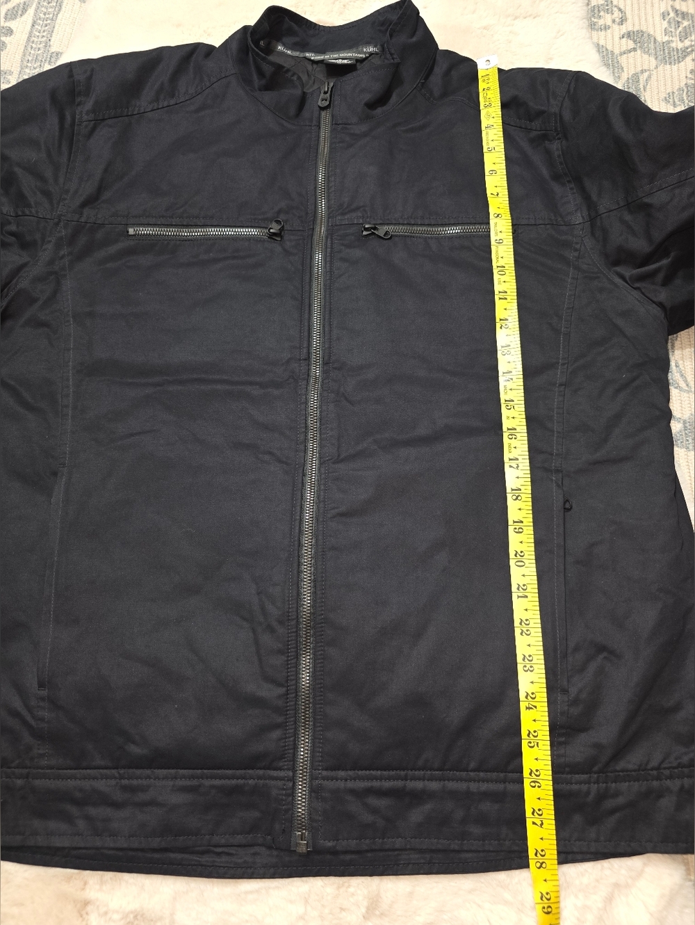 Kuhl Kaffe Racer Jacket Bomber Black Mens XL - Picture 10 of 10